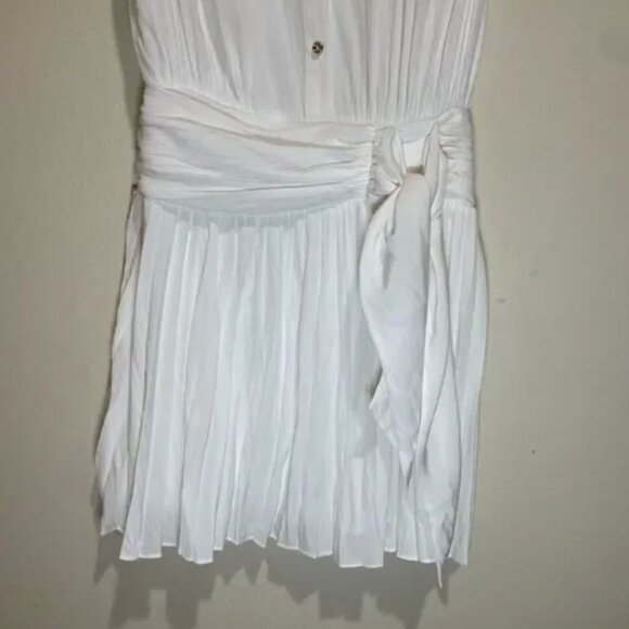 NWT Ramy Brook Peyton Button Down Mini Dress Ivory, Sm - Picture 9 of 16